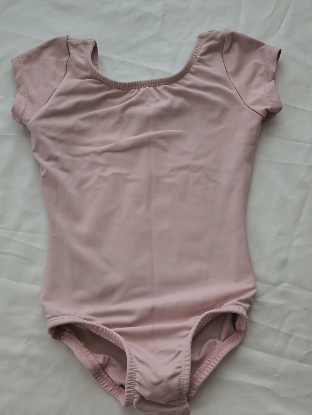 Body Wrappers Light Pink Dance Bodysuit Size 4-6 Sleeveless